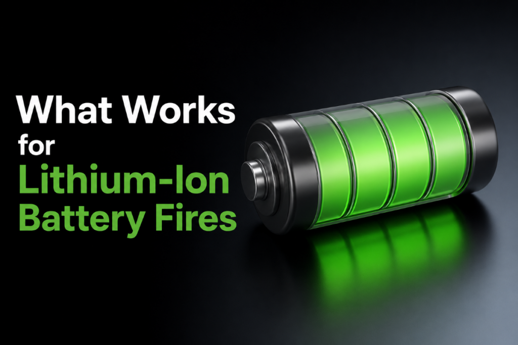 Works for Lithium-Ion Battery Fires