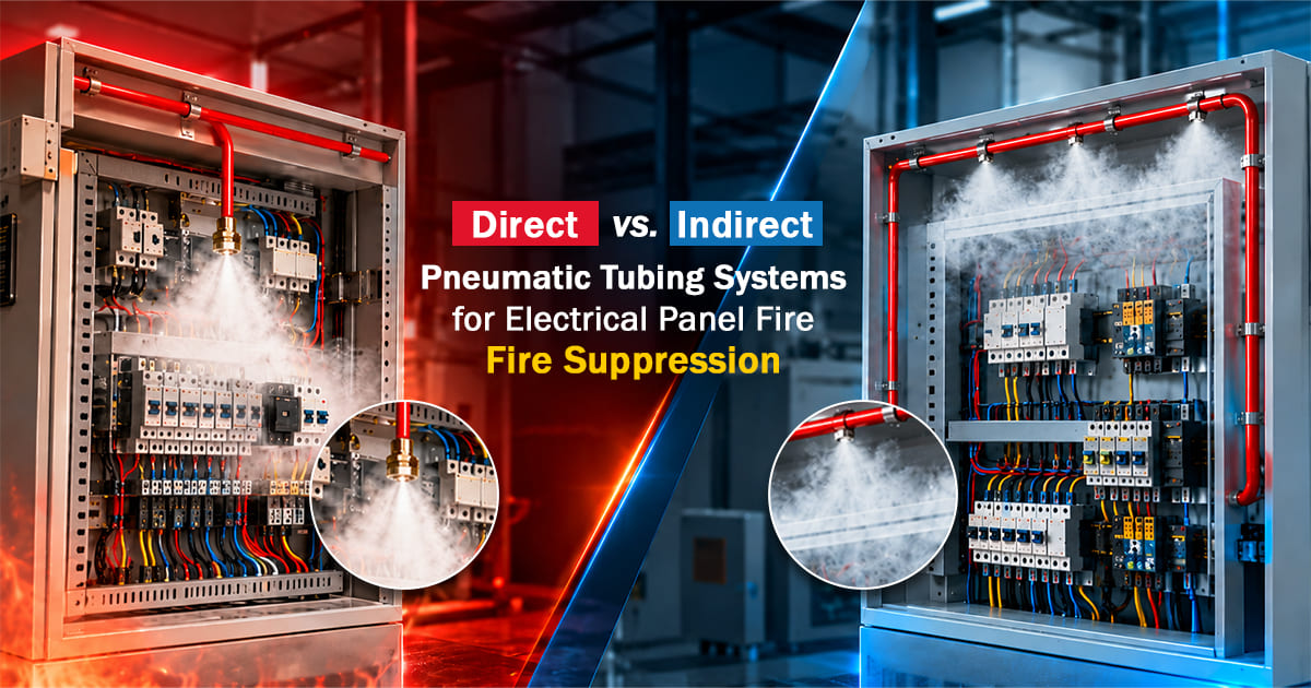Direct vs. Indirect Pneumatic Tubing Systems for Electrical Panel Fire Suppression