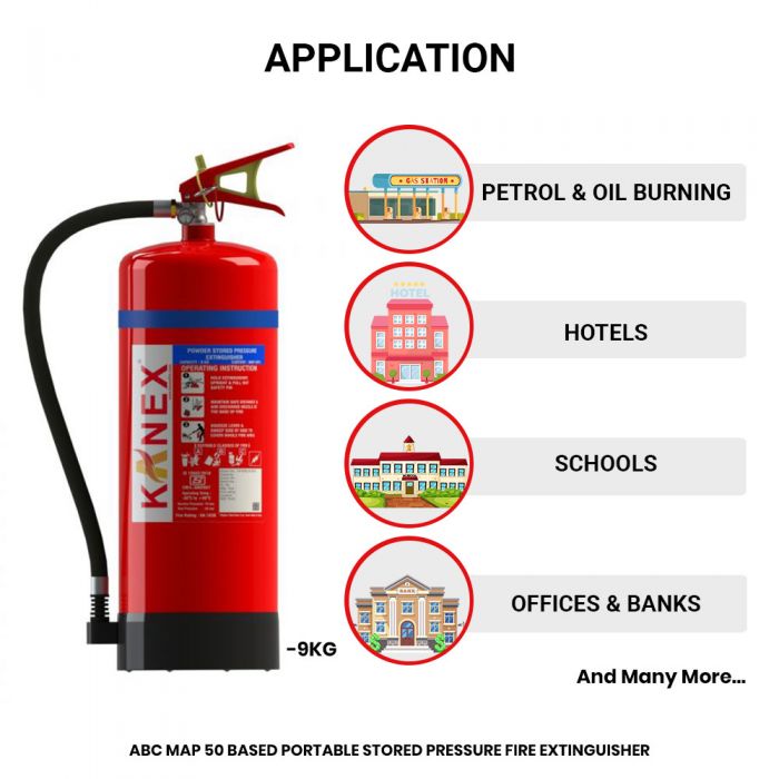 Buy 9 KG ABC Fire Extinguisher Online at Kanex Flat 25 Discount