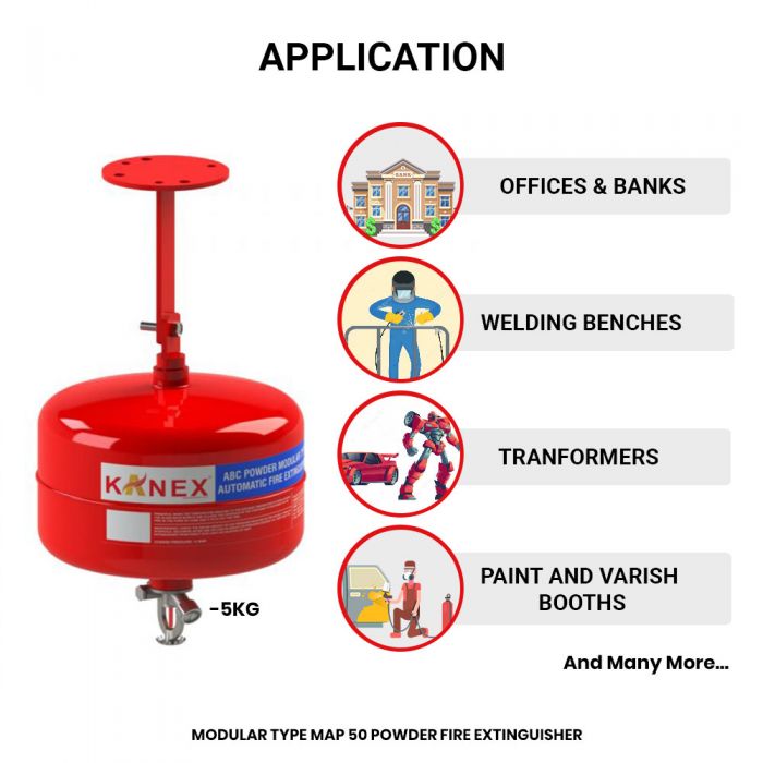 Buy 5 KG Automatic Modular Fire Extinguisher Online at Kanex