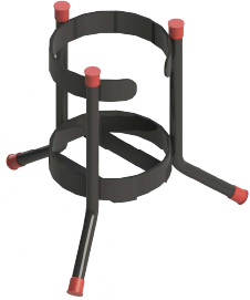 Fire extinguisher floor stand for 2kg capacity – compact and stable base