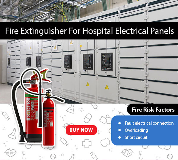 fire extinguisher for hospital electrical panels