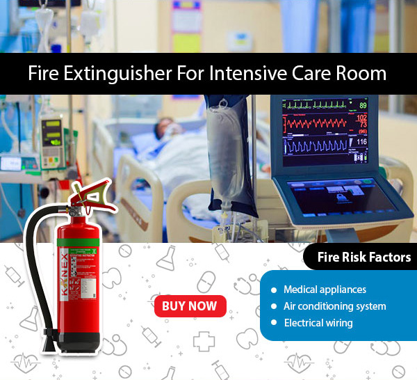 fire extinguisher for intensive care room