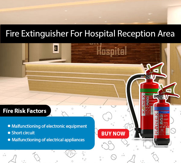 fire extinguisher for hospital reception area