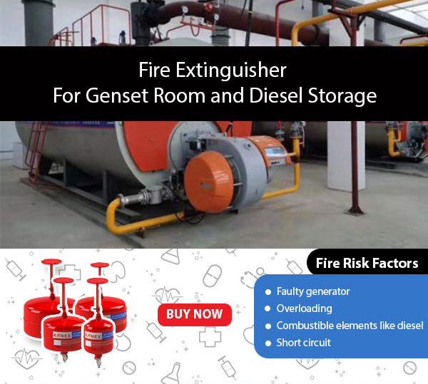 fire extinguisher for genset room and diesel storage